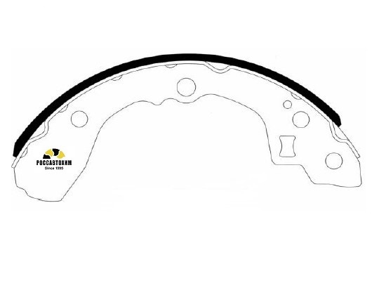HS1006 Колодки тормозные барабанные