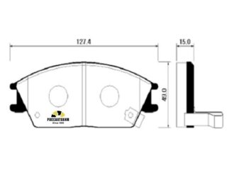 Колодки тормозные дисковые HSB HP0004