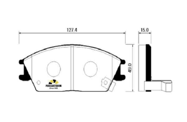 Колодки тормозные дисковые HSB HP0004