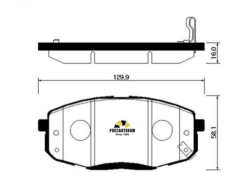 Колодки тормозные дисковые HSB HP0040