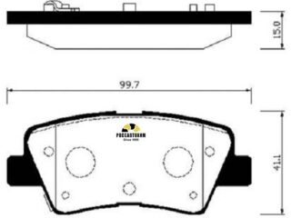 Колодки тормозные дисковые HSB HP0046