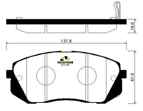 Колодки тормозные дисковые HSB HP1040