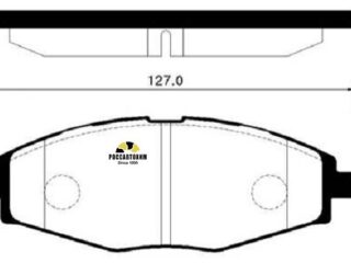 Колодки тормозные дисковые HSB HP2002