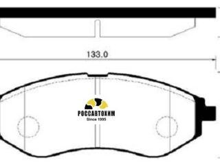 Колодки тормозные дисковые HSB HP2011