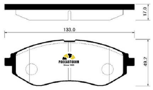 Колодки тормозные дисковые HSB HP2011