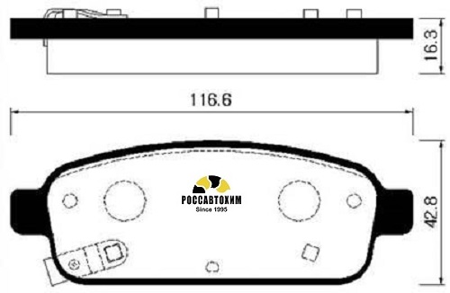 Колодки тормозные дисковые HSB HP2022