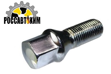 Болт М12*З0*1,5 колесный, конус (S=17, Lобщ=56мм, хром) 11605