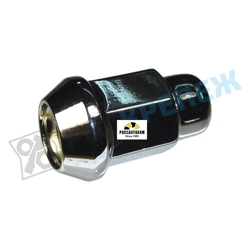 Гайка М12*1,25 колесная закрыт (S=17, L=35мм, хром) 19697