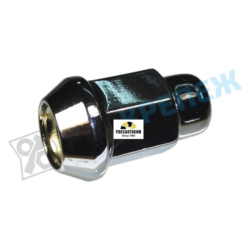 Гайка М12*1,75 колесная закрыт (S=17, L=35мм, хром) 19709