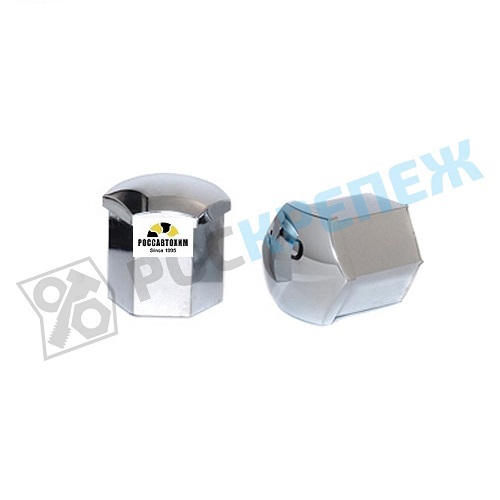 Колпачки колесные ключ 19 хром (комплект 20шт) 45318