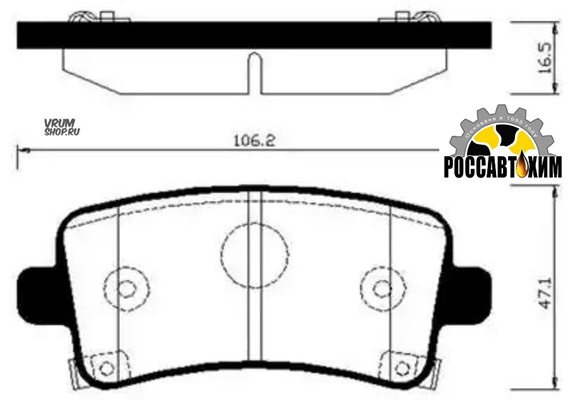 HP2025 Колодки тормозные дисковые зад, OPEL INSIGNIA*