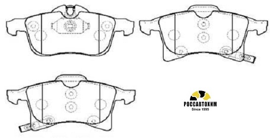 HP9653 Колодки тормозные дисковые