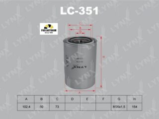 Фильтр масляный LYNXauto LC-351
