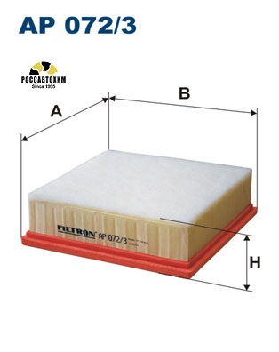 Фильтр воздушный FILTRON AP072/3
