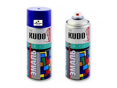 Краска аэрозоль "KUDO" темно-синяя (520 мл) KU-10113