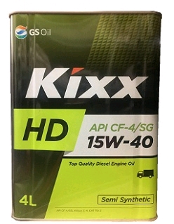 Масло моторное KIXX HD 15W40 CF-4/SG п/с 4л