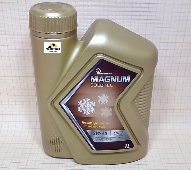 Масло моторное Роснефть Magnum Coldtec 5W-40 SN/CF 1л синт.