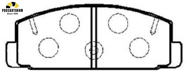 HP9808 Колодки тормозные дисковые