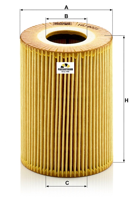 Фильтр масляный MANN HU9001x