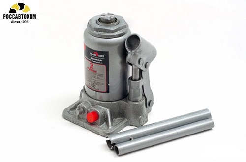 Домкрат бутылочный 2т. два штока высота 161-374 Сервис К / 75222 /