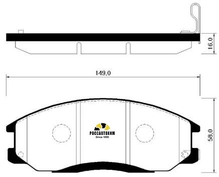 Колодки тормозные дисковые HSB HP0014
