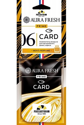 754 Ароматизатор AURA FRESH PRIME CARD №6 (23145)