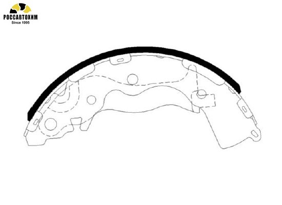 HS1021 Колодки тормозные барабанные