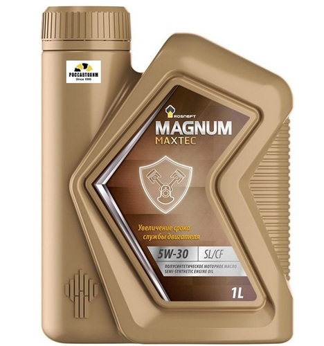 Масло моторное РосНефть RN Magnum Maxtec 5W30 SL/CF п/синтетика 1 л