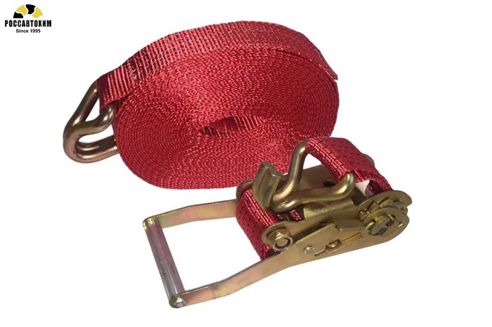 Стяжка груза (8м, 50мм) 5-10т (лента+мех) алюм.ручка ДАЛИ-авто-DA-002272