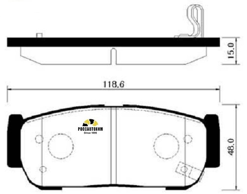 Колодки тормозные дисковые HSB HP4008