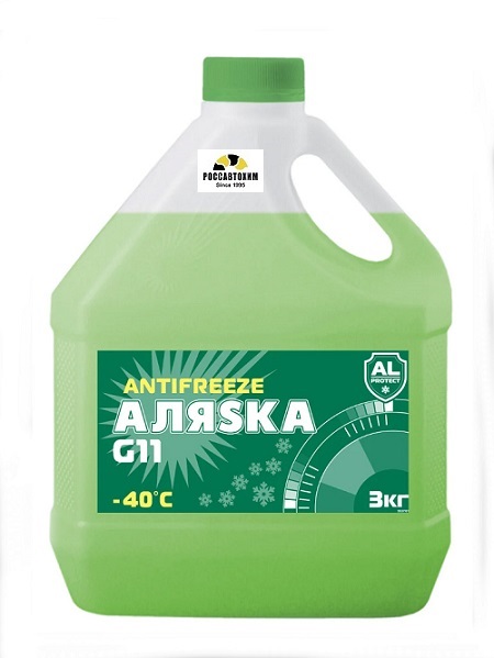 Антифриз Аляска -40 G11 green 3кг