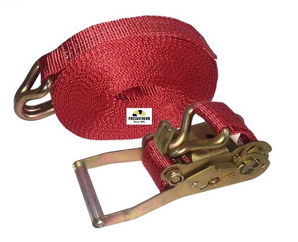 Стяжка (ремень) креп.груза (6 м,50 мм) 5-10т алюм.ручка (лента+мех) DA-02271