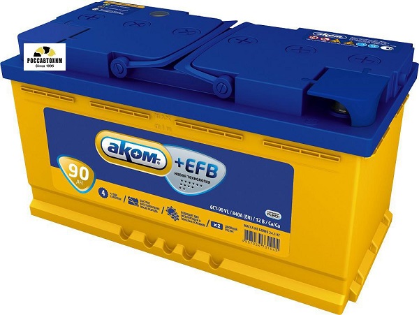 АКБ АКОМ +EFB VL 6 СТ- 90 АПЗ п/п