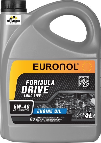 Масло моторное EURONOL DRIVE FORMULA LL 5w-40 С3 4L 80003