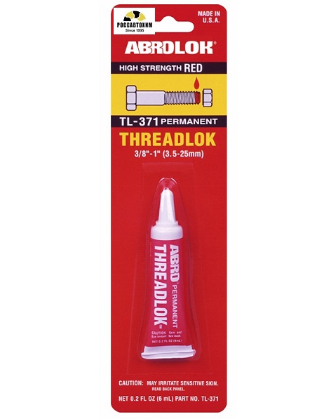 Фиксатор резьбы ABRO красный 6 мл TL-371