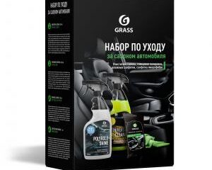 Набор GraSS подарочный (Universal Cl, Polir Shine,салфетки влажные, салфетка МФ/ 800625 /