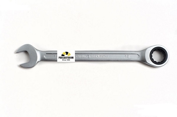 Ключ трещоточный 15мм (холодный штамп) CR-V 75715