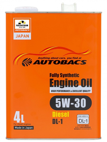 Масло моторное AUTOBACS ENGINE OIL FS DIESEL DL-1 5W30 (4л) A00032642