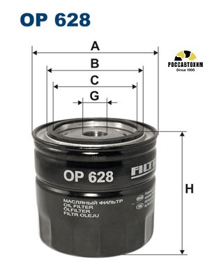 Фильтр масляный FILTRON OP628