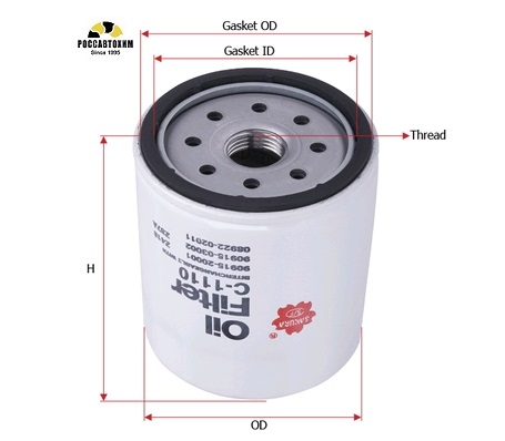 Фильтр масляный Sakura C1110