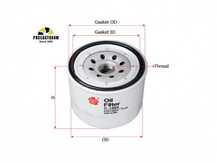 Фильтр масляный Sakura C1504