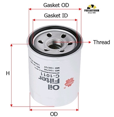 Фильтр масляный Sakura C1011