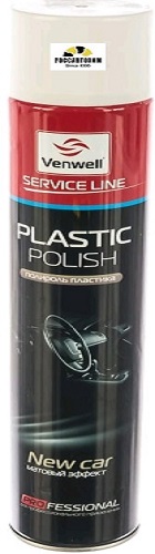 Venwell Полироль пластика New Car / матовый эффект 750мл ( аэрозоль )