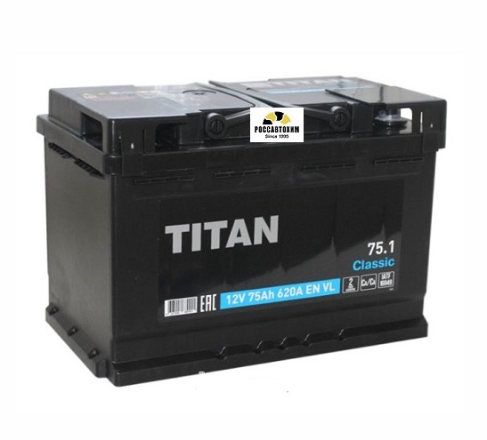 АКБ Титан-Classic 75А/ч п/п