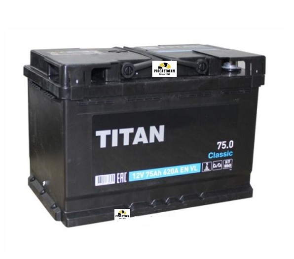 АКБ Титан-Classic 75А/ч о/п