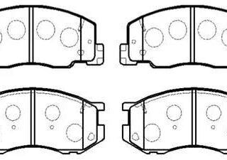 HP5082 Колодки тормозные дисковые