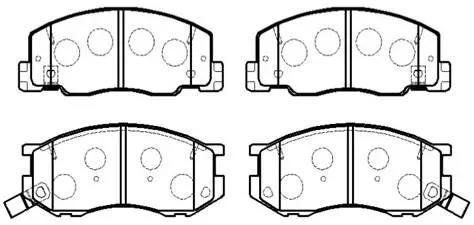 HP5082 Колодки тормозные дисковые