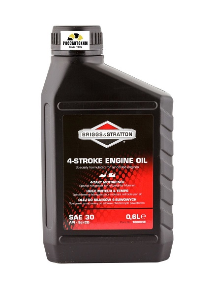 Масло моторное Briggs & Stratton 4-Stroke Engine Oil 30 минерал. 0.6 л