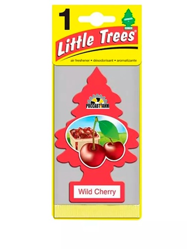355/5 Ароматизатор-подвеска бумажный 'Ёлочка' Car Freshener Дикая вишня