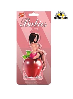 671/2 Ароматизатор бумажный Девушки (Apple/Яблоко) Babies AZARD подвесной BBS-02
